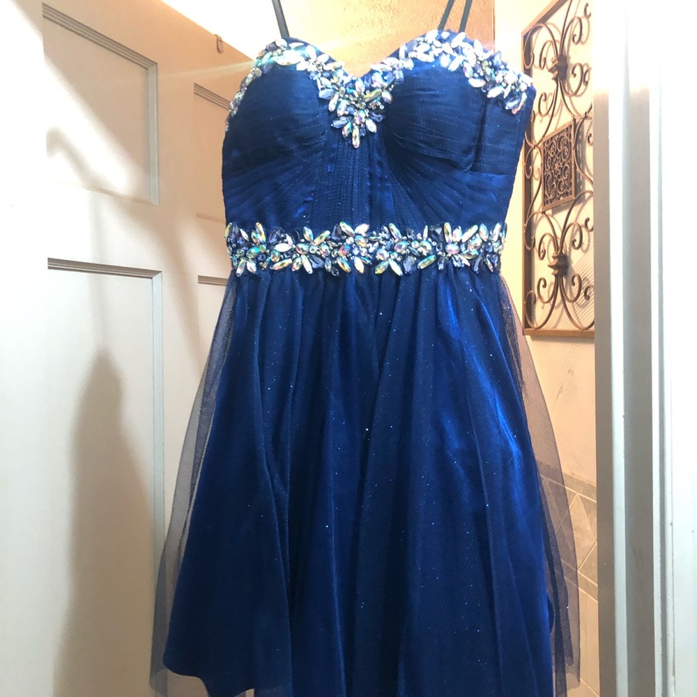 Winter Semi-Formal Royal Blue Dress